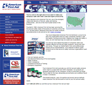 Tablet Screenshot of americanfirstaid.com
